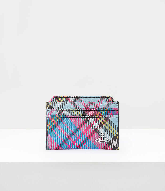 Vivienne Westwood BIOGREEN SAFFIANO PRINTED SLIM CARD HOLDER